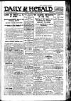 Daily Herald Tuesday 10 January 1922 Page 1