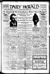 Daily Herald Wednesday 11 March 1925 Page 1
