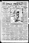 Daily Herald Wednesday 23 September 1925 Page 1