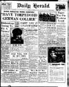 Daily Herald Monday 25 March 1940 Page 1