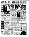 Daily Herald Monday 14 January 1957 Page 1
