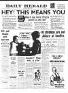 Daily Herald Monday 22 September 1958 Page 1
