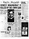 Daily Herald Monday 03 July 1961 Page 1
