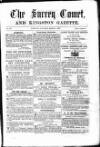 Surrey Comet Saturday 08 March 1856 Page 1