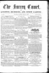 Surrey Comet Saturday 01 August 1857 Page 1