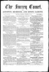 Surrey Comet Saturday 17 October 1857 Page 1