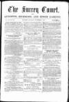 Surrey Comet Saturday 07 November 1857 Page 1