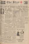 Sheffield Evening Telegraph Wednesday 22 March 1939 Page 1