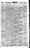 Surrey Advertiser Monday 08 October 1883 Page 1