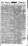 Surrey Advertiser Saturday 23 February 1884 Page 1