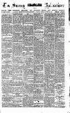Surrey Advertiser Monday 10 March 1884 Page 1