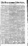 Surrey Advertiser Monday 14 September 1885 Page 1