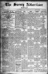 Surrey Advertiser Monday 20 January 1908 Page 1
