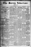 Surrey Advertiser Monday 27 January 1908 Page 1