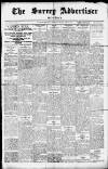 Surrey Advertiser Monday 10 April 1911 Page 1