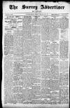 Surrey Advertiser Monday 17 July 1911 Page 1
