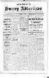 Surrey Advertiser Wednesday 21 April 1915 Page 1