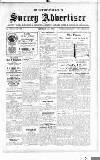 Surrey Advertiser Wednesday 20 October 1915 Page 1