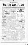 Surrey Advertiser Wednesday 27 October 1915 Page 1