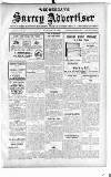 Surrey Advertiser Wednesday 12 January 1916 Page 1