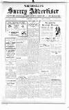 Surrey Advertiser Wednesday 09 February 1916 Page 1