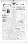 Surrey Advertiser Wednesday 07 June 1916 Page 1