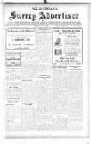 Surrey Advertiser Wednesday 16 August 1916 Page 1