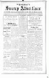 Surrey Advertiser Wednesday 15 November 1916 Page 1