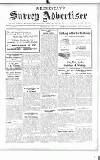 Surrey Advertiser Wednesday 24 October 1917 Page 1