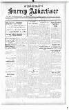 Surrey Advertiser Wednesday 20 March 1918 Page 1