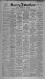 Surrey Advertiser Saturday 25 January 1919 Page 1