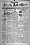 Surrey Advertiser Wednesday 19 February 1919 Page 1