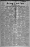 Surrey Advertiser Saturday 29 March 1919 Page 1