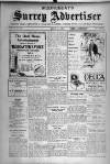 Surrey Advertiser Wednesday 04 June 1919 Page 1