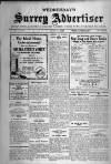 Surrey Advertiser Wednesday 02 July 1919 Page 1