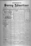 Surrey Advertiser Wednesday 12 January 1921 Page 1