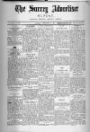 Surrey Advertiser Monday 14 February 1921 Page 1