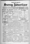 Surrey Advertiser Wednesday 23 March 1921 Page 1