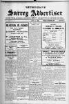 Surrey Advertiser Wednesday 08 June 1921 Page 1