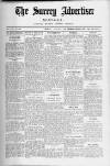 Surrey Advertiser Monday 08 August 1921 Page 1