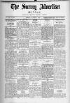 Surrey Advertiser Monday 03 October 1921 Page 1