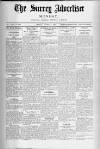 Surrey Advertiser Monday 06 March 1922 Page 1