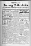 Surrey Advertiser Wednesday 08 March 1922 Page 1