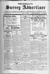 Surrey Advertiser Wednesday 17 May 1922 Page 1