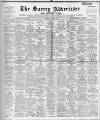 Surrey Advertiser Saturday 16 September 1922 Page 1
