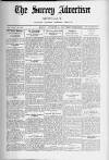 Surrey Advertiser Monday 25 September 1922 Page 1