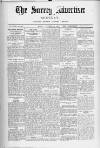 Surrey Advertiser Monday 30 October 1922 Page 1