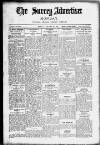 Surrey Advertiser Monday 26 January 1925 Page 1