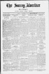 Surrey Advertiser Monday 07 September 1925 Page 1