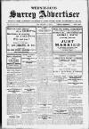 Surrey Advertiser Wednesday 04 November 1925 Page 1